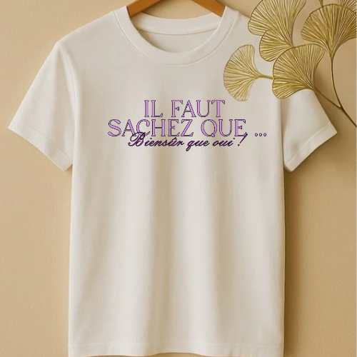 Tee-shirt " Bien sûr que oui ! "