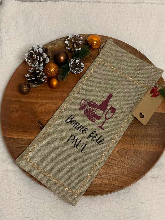 Pochon personnalisé bouteille