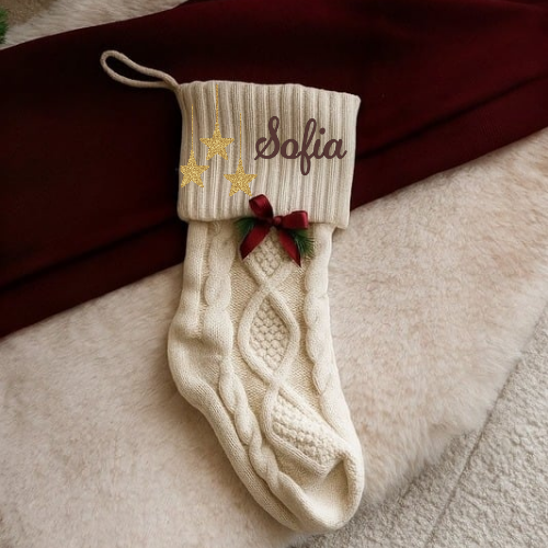 Chaussette de Noël Étoiles