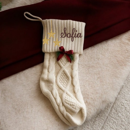 Chaussette de Noël Étoiles